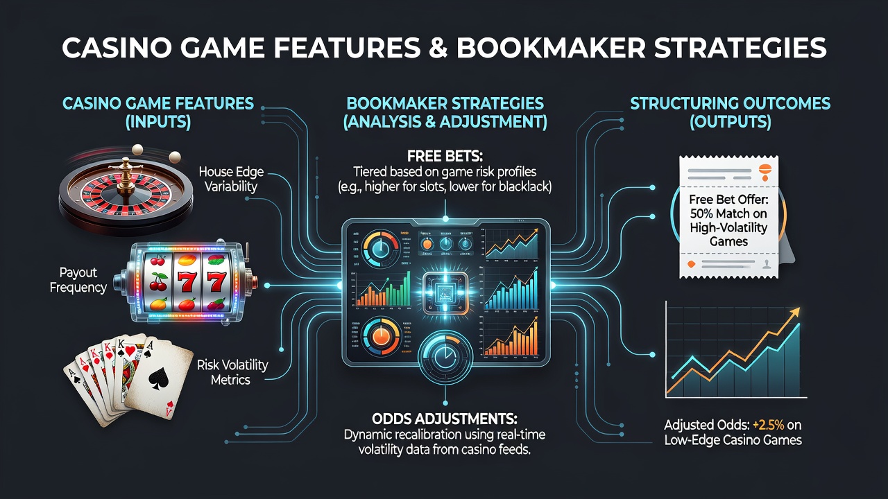 Dashboard displaying real-time casino metrics feeding into sports odds engines and free bet allocation algorithms